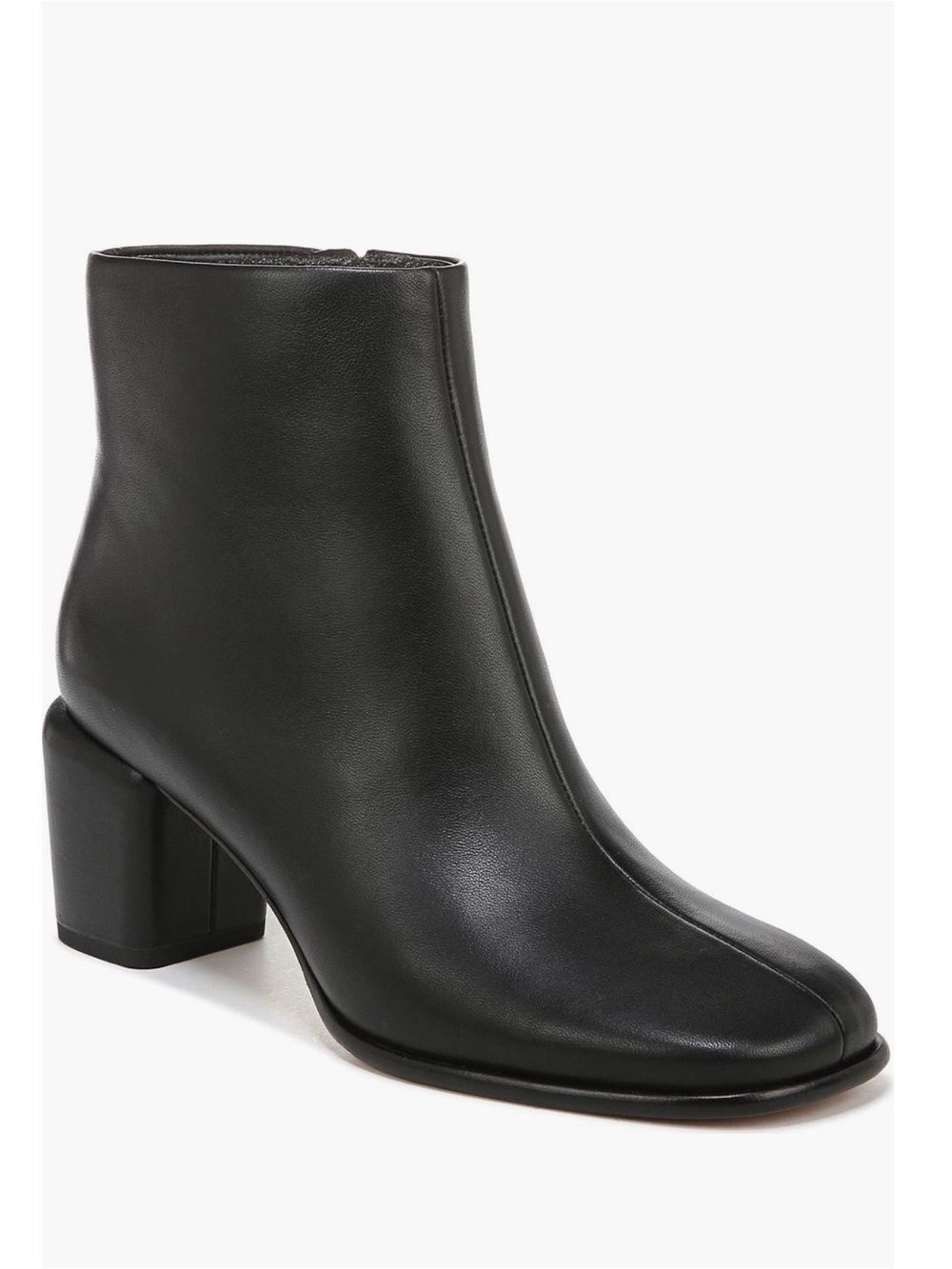 Vince Maggie Ankle Boots Black Leather Size 8.5